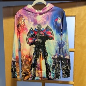 NWoT Sz M Multicolor Graphic Hoodie
